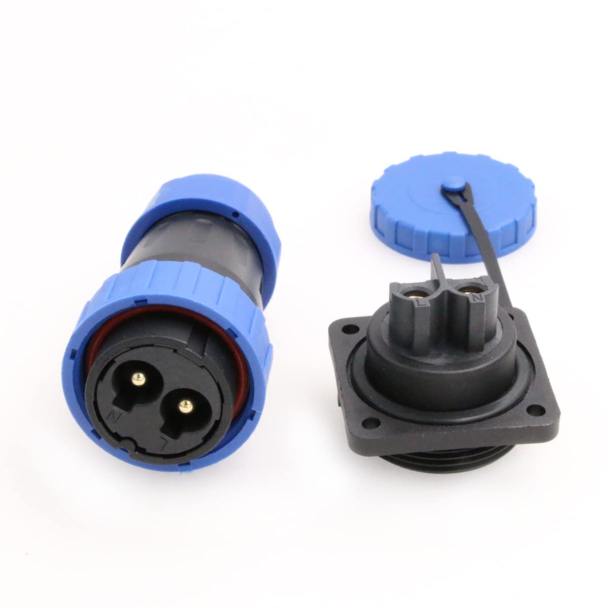 TY28 Enchufe de aviación y zócalo de desconexión rápida a prueba de agua Montaje en panel conector de cable enchufe y hembra zócalo (TY28-2 pin)