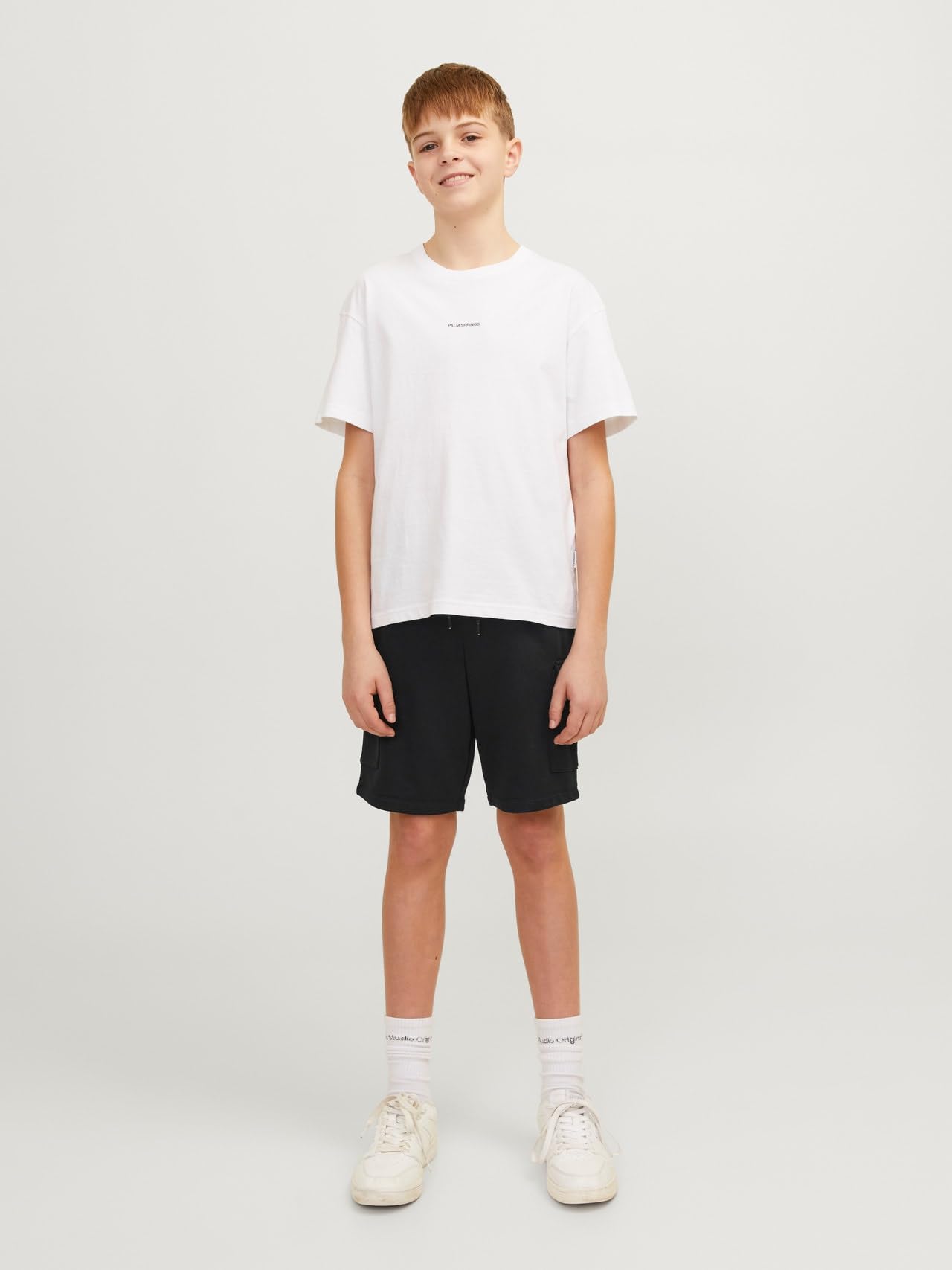 Jack & Jones Jpstbradley Sweat Cargo Shorts GMS Jnr - Pantalones Cortos Niños