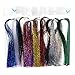GREATFISHING Fly Tying Materials Choice Crystal Flash Tinsel Chenille Dubbing Line Yarn Realistic Nymph Bugs Scud Dry Saltwater Flies (10pc Fly Tying Flat Holo Tinsel Flash)