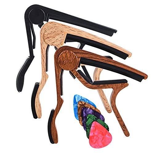 Capodastre pour guitare acoustique et électrique avec 5 médiators en alliage d’aluminium et caoutchouc – Accessoire de… - Les Beatles, Paul McCartney, John Lennon, RIngo Starr, George Harrison Capodastre pour guitare acoustique et électrique avec 5 médiators en alliage d'aluminium et caoutchouc - Accessoire de… – Image 7