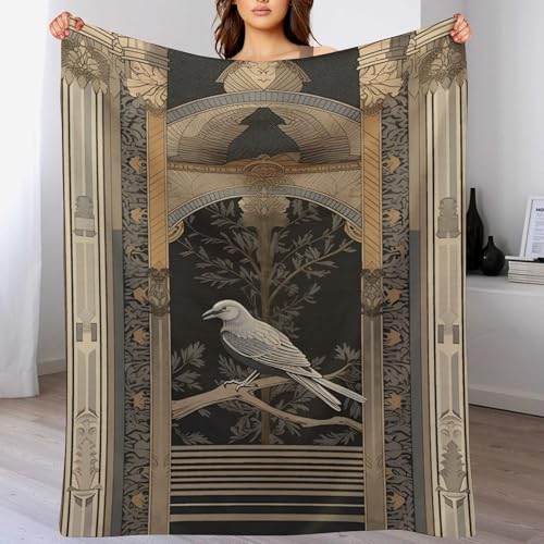 Couverture micro polaire oiseaux le cadeau idéal doux et réconfortant