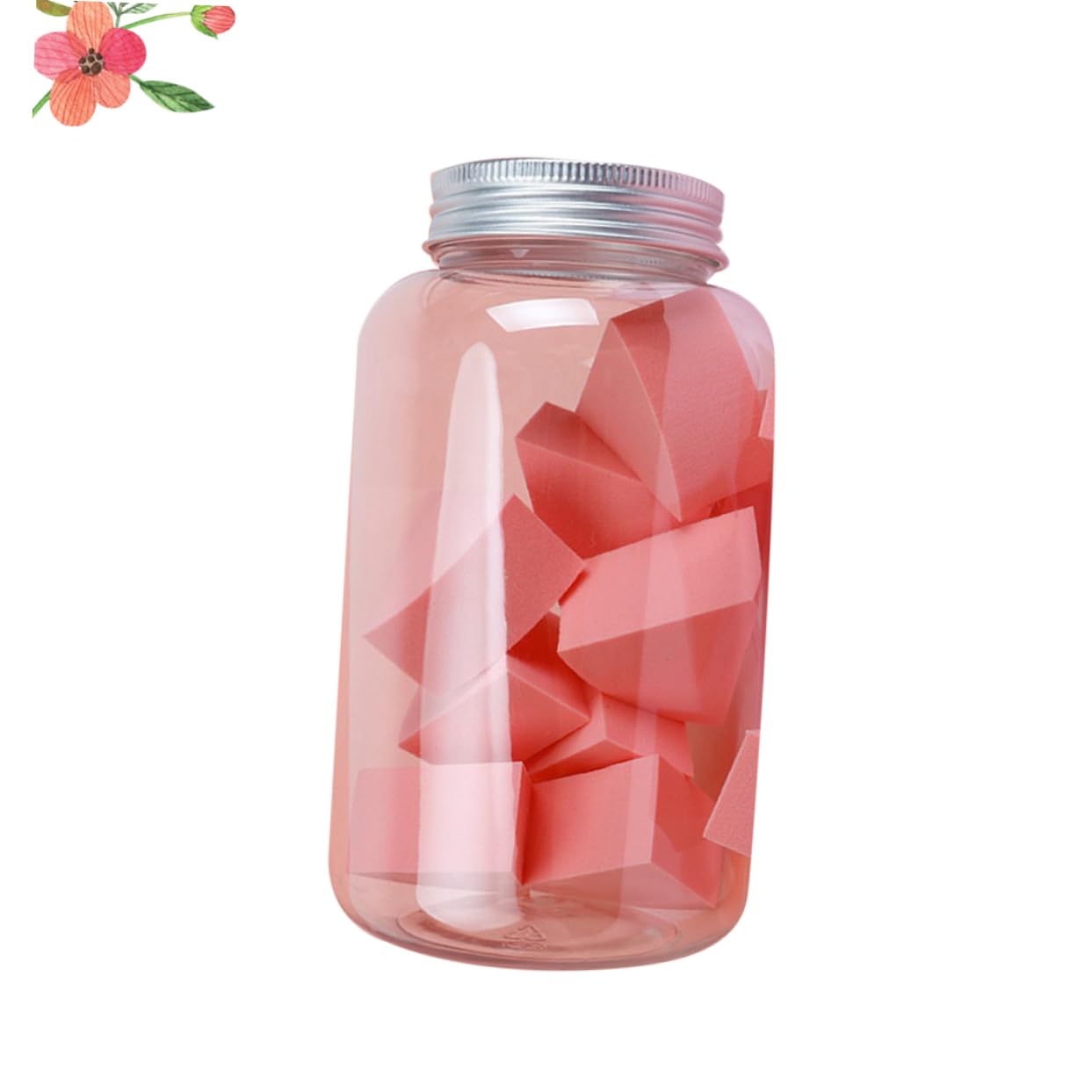 WOFASHPURET 12Pcs Coral Orange Makeup Sponge Applicator Wet Dry Foundation Puff with Edges for Blending for Concealer Blush and Highlighter Application