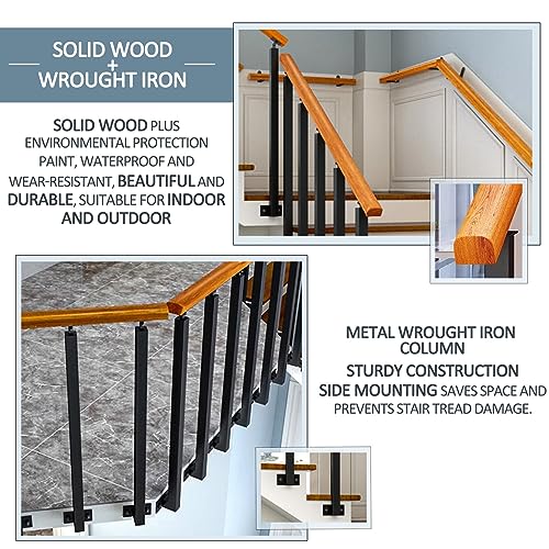 Rambarde en bois réglable et flexible pour sécuriser les escaliers extérieurs - 4
