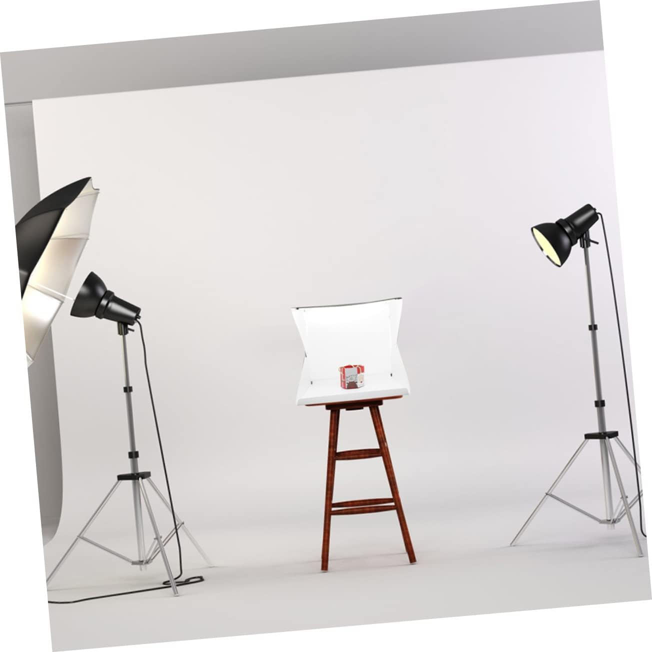 Mini Photo Studio Light Box with Dual Lighting Color Backdrops USB Powered Portable Photography Tent for Product Shooting