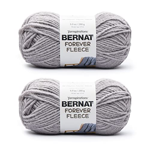 Image of Bernat Forever Fleece Winter Waves Yarn - 2 Pack of 280g /9.9oz - Polyester - 6 Super Bulky - 194 Yards - Knitting /Crochet