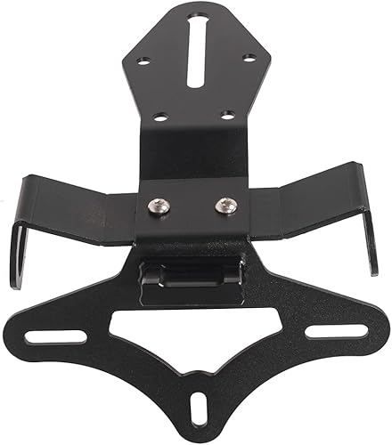 Kit eliminador de guardabarros de motocicleta Tail Tidy Soporte de placa de matrícula de aluminio para Kawasaki ZX10R 2016-2020 (negro)