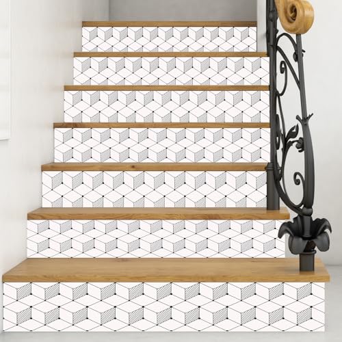 Dados adhesivos para escaleras creativas: decoración de bricolaje para el hogar y hotel moderno 2