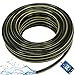 KOTARBAU® Manguera de jardín de 1/2"", 30 m, 4 capas, Manguera de PVC reforzada, Antitorsión, Negro, Manguera profesional para regar plantas, Manguera jardín, Manguera de agua, Manguera riego flexible