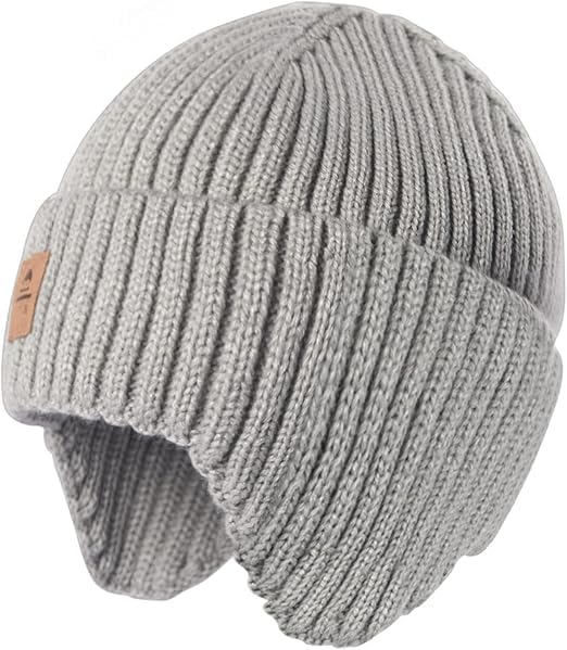 Baby Boys Girls Super Cute Warm Woolen Winter Skull Beanie Cap with Ear Flaps Girls Boys Warm Hats Cute Beanies for Kids (Age: 6 Months to 6 Years)-image-44