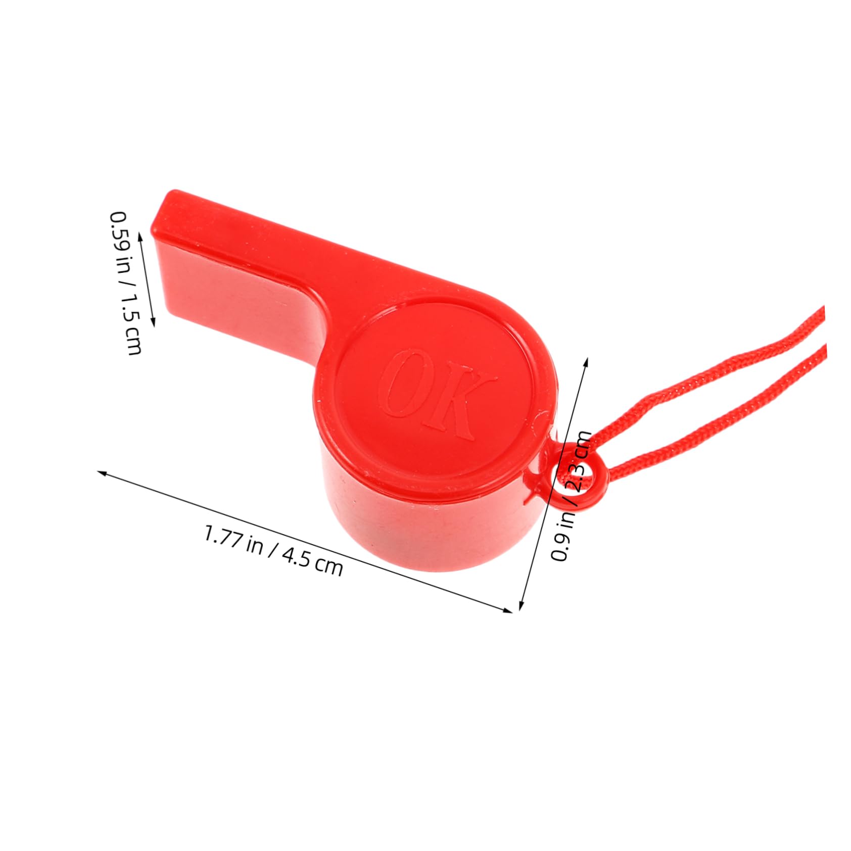 Abaodam 24Pcs Colorful Sports Whistles for Survival Whistle for Referees and Outdoor Activities