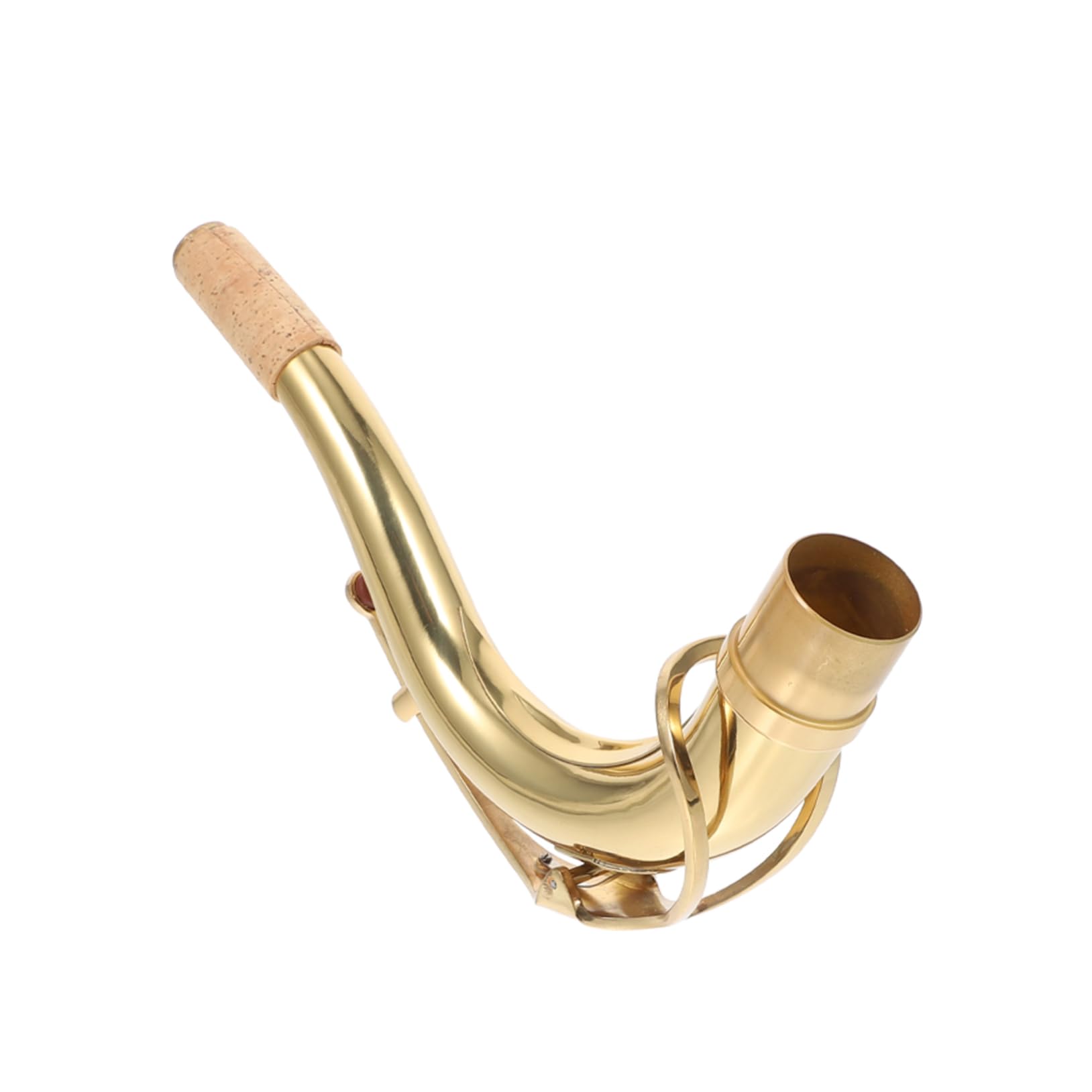 Archetto Curvo per Sassofono in Ottone Oro, Ricambio Professionale | Adatto a Sax, Tubo Sonoro Sostitutivo, Pratico e Comodo per Professionisti e Amatori
