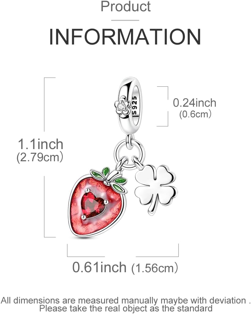 S925 Sterling Silver Charm Fit for Pandora Bracelet Original Pendant Bead Gift for Her - Image 4