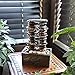 Alpine Corporation TT8002 Indoor/Outdoor Tabletop Stacked Rocks Eternity Fountain, Modern Rocks Tabletop Fountain 12