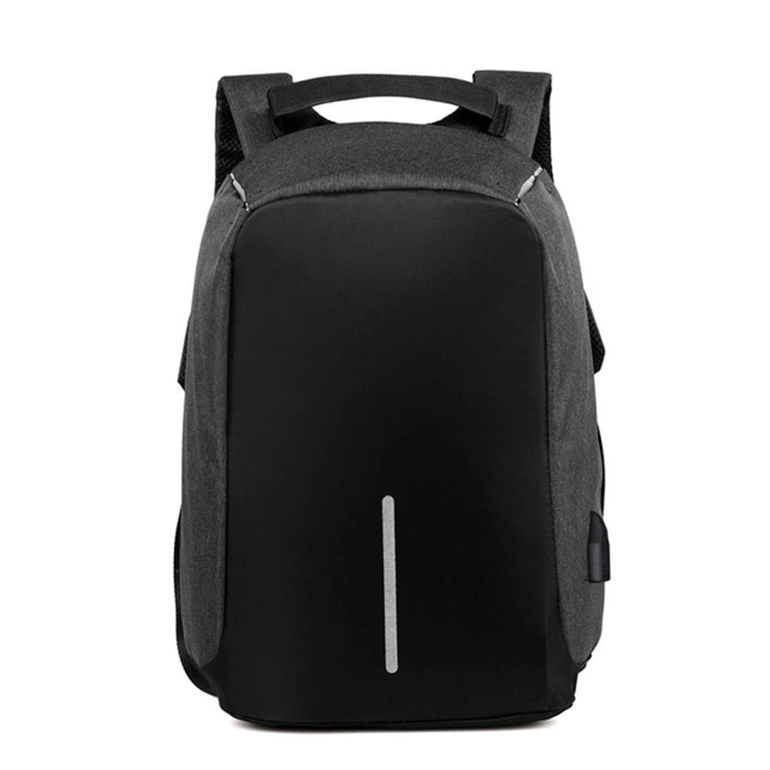 Uomini Laptop Zaino Da Viaggio Donne Grande Capacità Affari USB Carica College Studente Scuola Borse A Spalla, Nero