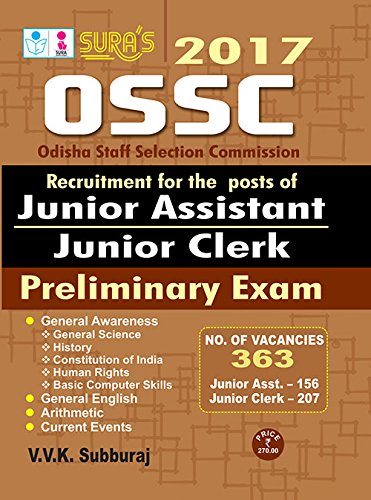 Odisha Staff Selection Commission (OSSC) Junior Assistant & Junio...