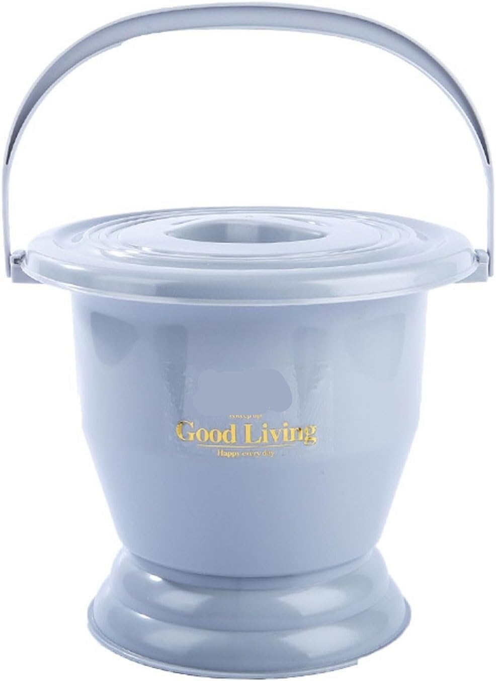 Shfohgkj Grijs Chamber Pot,Urine Bucket, With Handle, Bedpan Portable Toilet Urinal Spittoon Potty Pee For Pregnant Woman Elderly Adults(,22.5Cm)