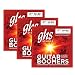 GHS STRINGS - GUITAR BOOMERS GBTNT-3 SET (3 SETS) - THIN-THICK - 010-052 - ELECTRIC GUITAR STRINGS
