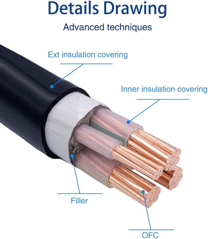 Miniatura 6 de Adaptador generador de 30 amperios a 1520 amperios - Cable de bloqueo, Nema L5-30P macho a 3X 5-20R hembra, toma de corriente doméstica de 1.5 pies