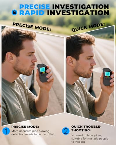 Portable Breathalyzer for Personal Use- Alcohol Detector with 10 Replaceable Mouthpieces, Fast & Accurate BAC Tester, LCD Digital Display for Car, Home, Party - Thumbnail 2