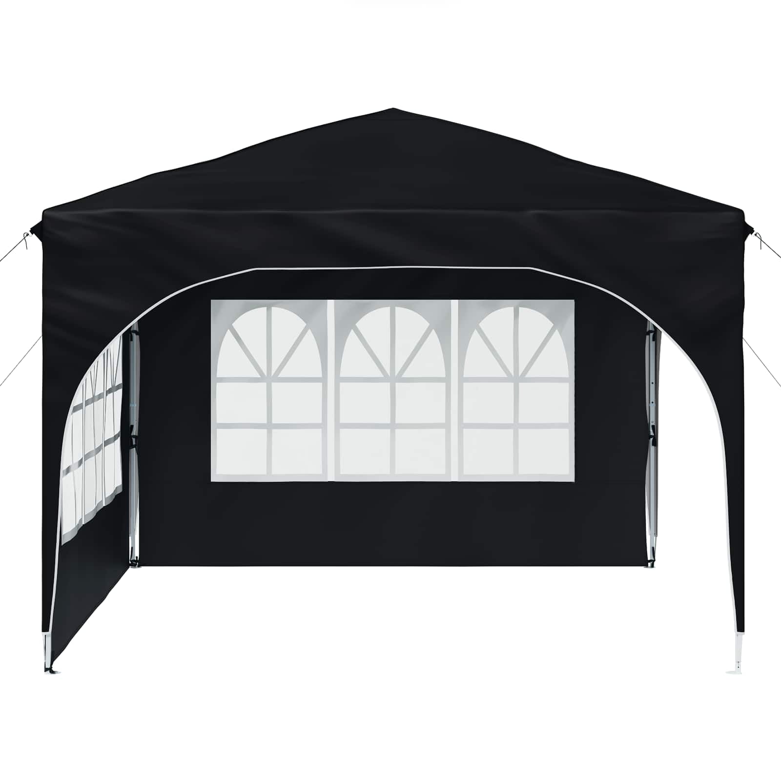 Składany namiot typu Pop-up 290 x 290 x 245 cm antracyt Oxford 210D z torbą
