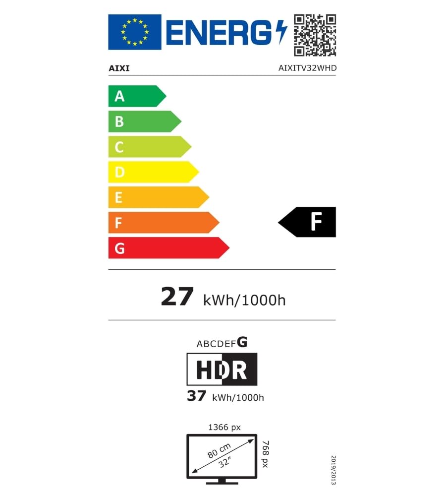 Generico Smart TV 32" - HD Ready (1366×768), Wifi, Bluetooth, 2 USB - 3 HDMI, Sistema WebOS hub, oltre 6000 Film Documentari Inclusi - App Integrate, Telecomando