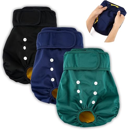 Pañales reutilizables y lavables para perros pañales para perras pañales para perras pañales para perras pañales para perras en ciclo de calor