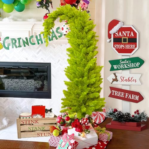 Christmas Decorations 6ft Pre-Lit Artificial Tree with Timer Remote Control | Whimsical Christmas Tree - 150 LED Lights Xmas Holiday Decor for Indoor Home Living Room Office - image 6
