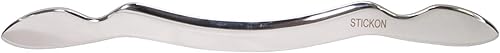 STICKON Herramienta de masaje de raspado Gua Sha de acero inoxidable, herramientas IASTM, gran herramienta de movilización de tejidos blandos (forma