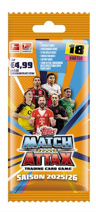 Topps Match Attax Bundesliga 2025/2026 - Power Pack with 17 Cards Including 1 Limited Edition - Official Trading Card Game - Bundesliga Trading Cards Season 25/26