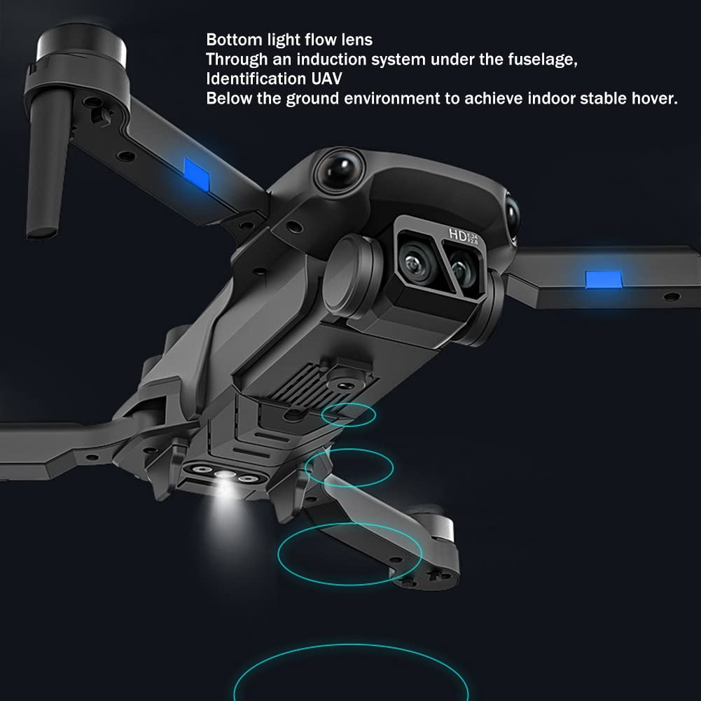 Misamo Dron H9 con Motor Sin Escobillas 4K HD AvióN AéReo CáMara Dual Omnidireccional EvitacióN de ObstáCulos AvióN Quadrotor B