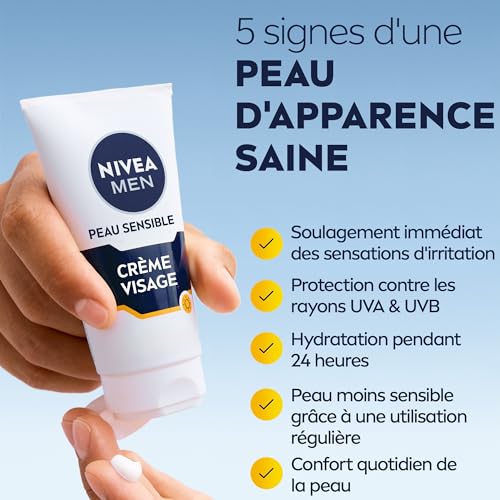 Nivea men crème sensitive visage spf15 75ml - vue 2