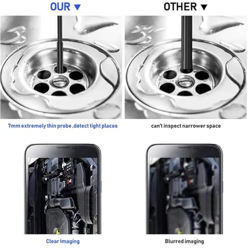 Image of SECURINNOV 2MP HD 2M Endoscope Camera Waterproof IP67 Inspection Snake Camera with 6 Adjustable LEDs | 3-in-1 USB | Type-C | Micro-USB Borescope for Android Smartphones | Laptop & PC (2M Endoscop)