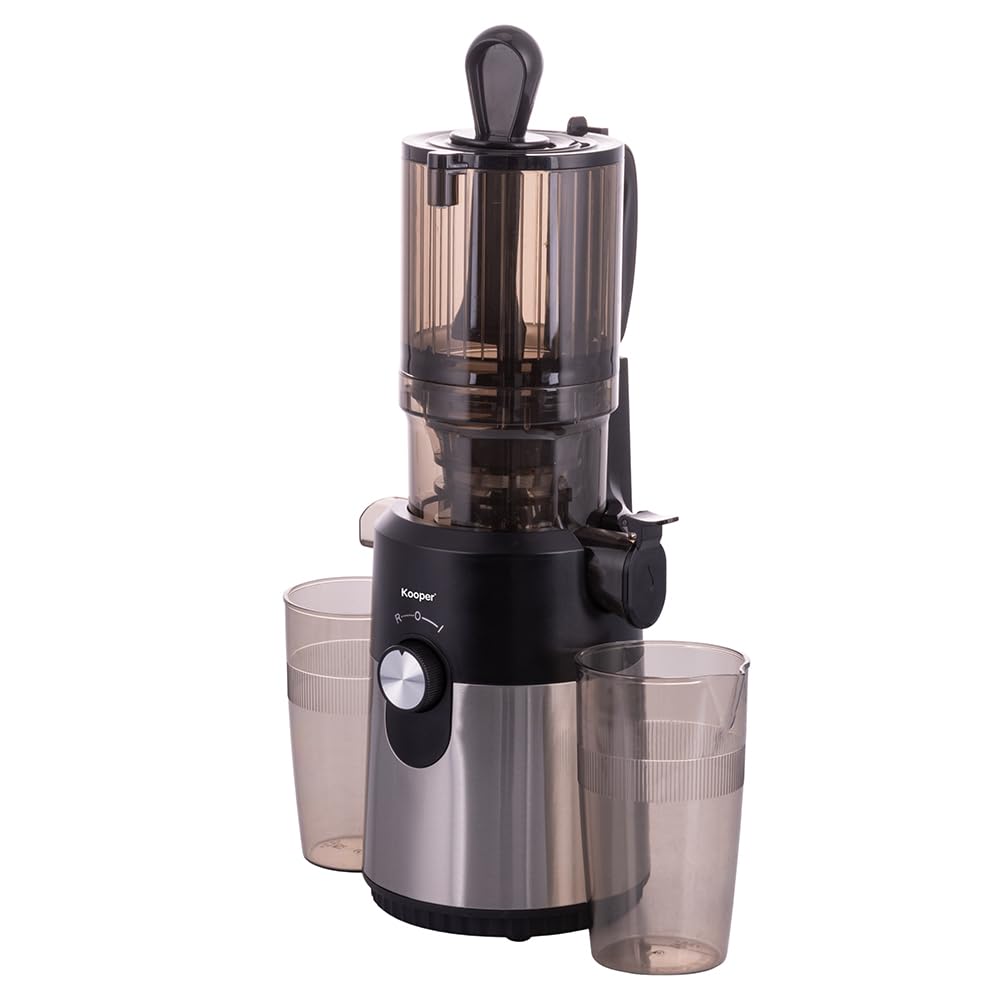 GALILEO Estrattore di Succo Nero e Silver con Funzione Reverse, 500 ml, 200W