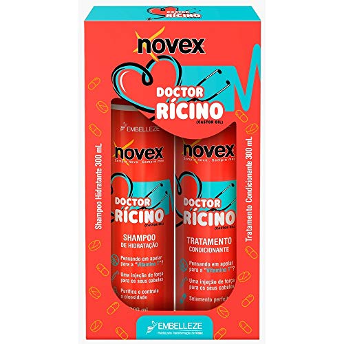Kit Shampoo + Condicionador 300Ml Doctor Rícino, Novex