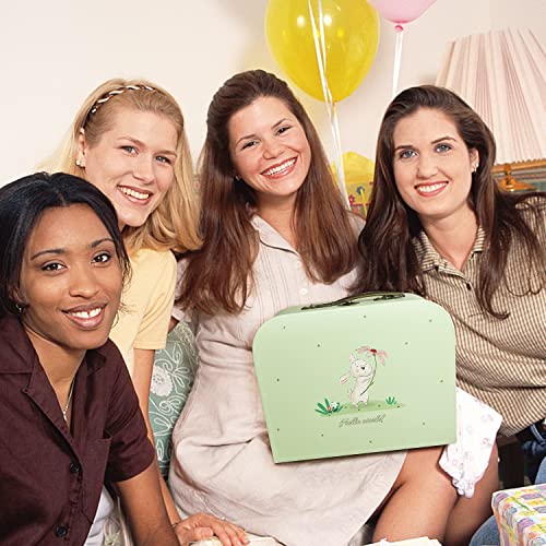 iAOVUEBY-Baby-Gifts-for-Girls-Baby-Girl-Gifts-Basket-Set-Baby-Lovey-Blanket-Wooden-Bunny-Toy-Newborn-Footprint-Keepsake-Milestone-New-Baby-Bibs-Socks-Essentials-Funny-Baby-Shower-Gifts-for-Girls