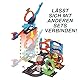 Hot Wheels City T-Rex Angriff - Geschicklickheit durch genaues Timing, Polizeiwache, Looping, Dinosaurier, Kreuz-Augen, für Kinder ab 4 Jahren, HNP77