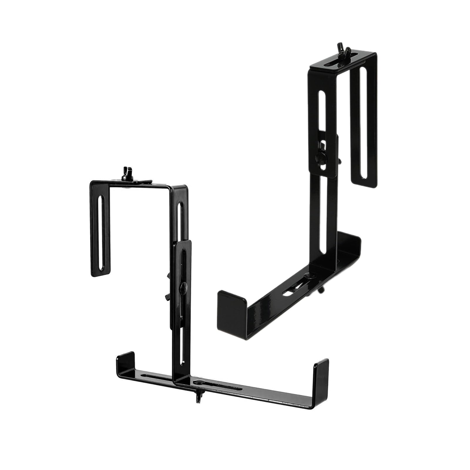 2 staffe per fioriere, supporti per fioriere per ringhiere e recinzioni, perfette per fioriere sospese per finestre e giardini a