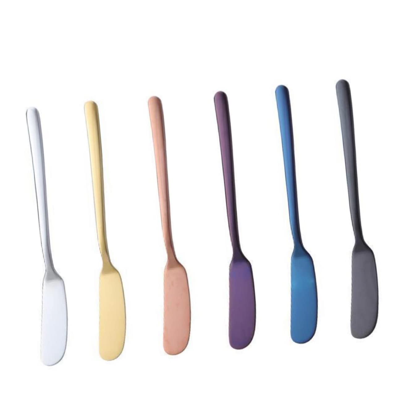 Garneck Stainless Steel Butter Knife Cheese Spreader Decorative Butter Knife Wiping Jam Blade Multi-purpose Kitchen Cutter