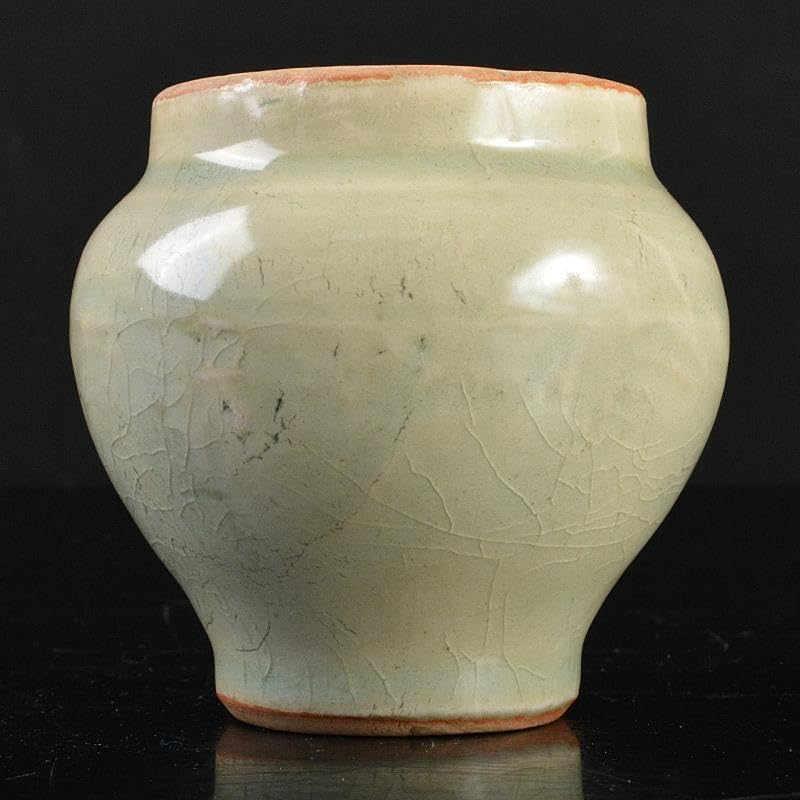 中国　龍泉窯青磁　小壷　M　R5851 longquanceladonsmalljar5.jpg