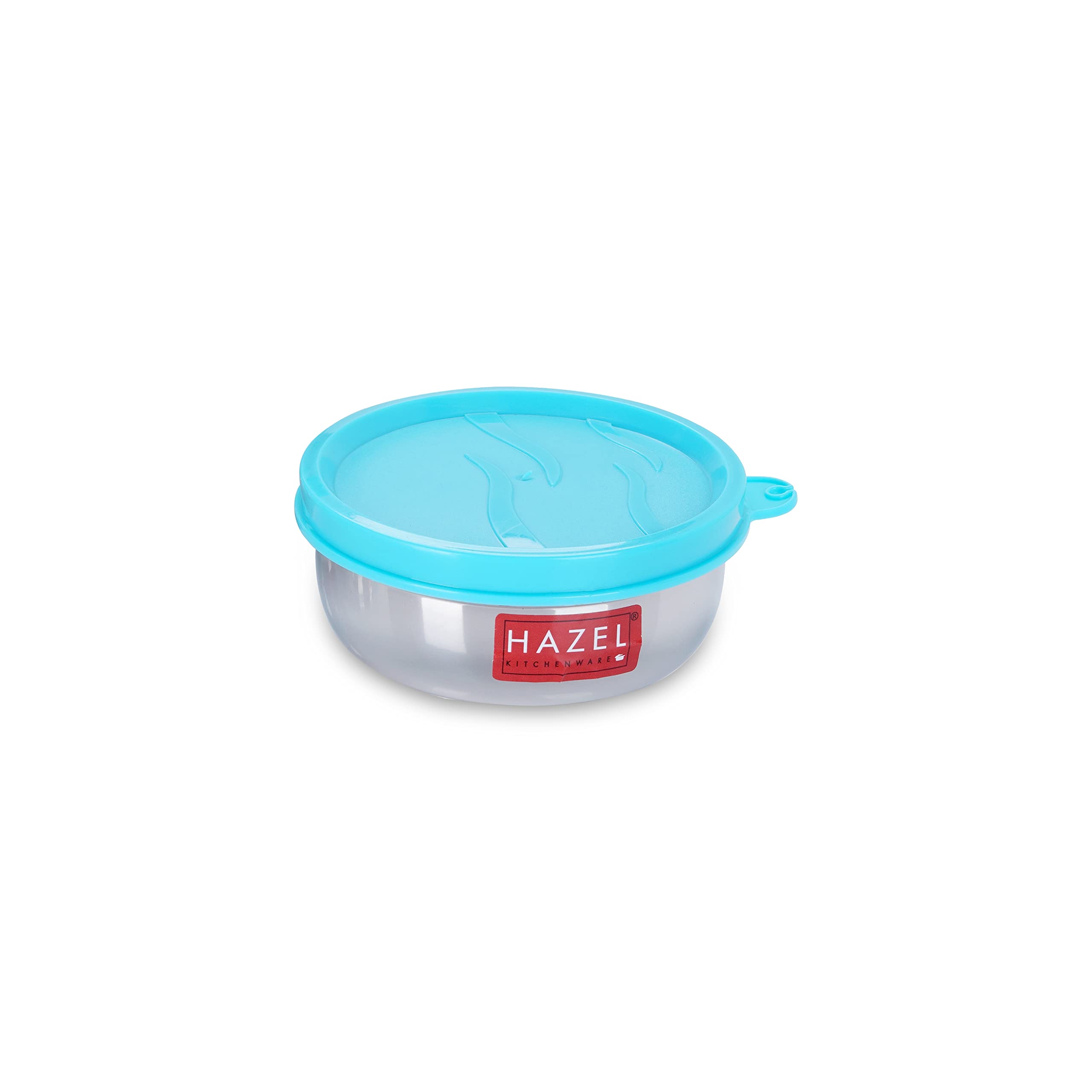 HAZEL Storage Containers For Kitchen Air Tight | Stainless Steel Leak Proof Containers For Lunch Box | Fridge Organizer, 150 Ml, Silver