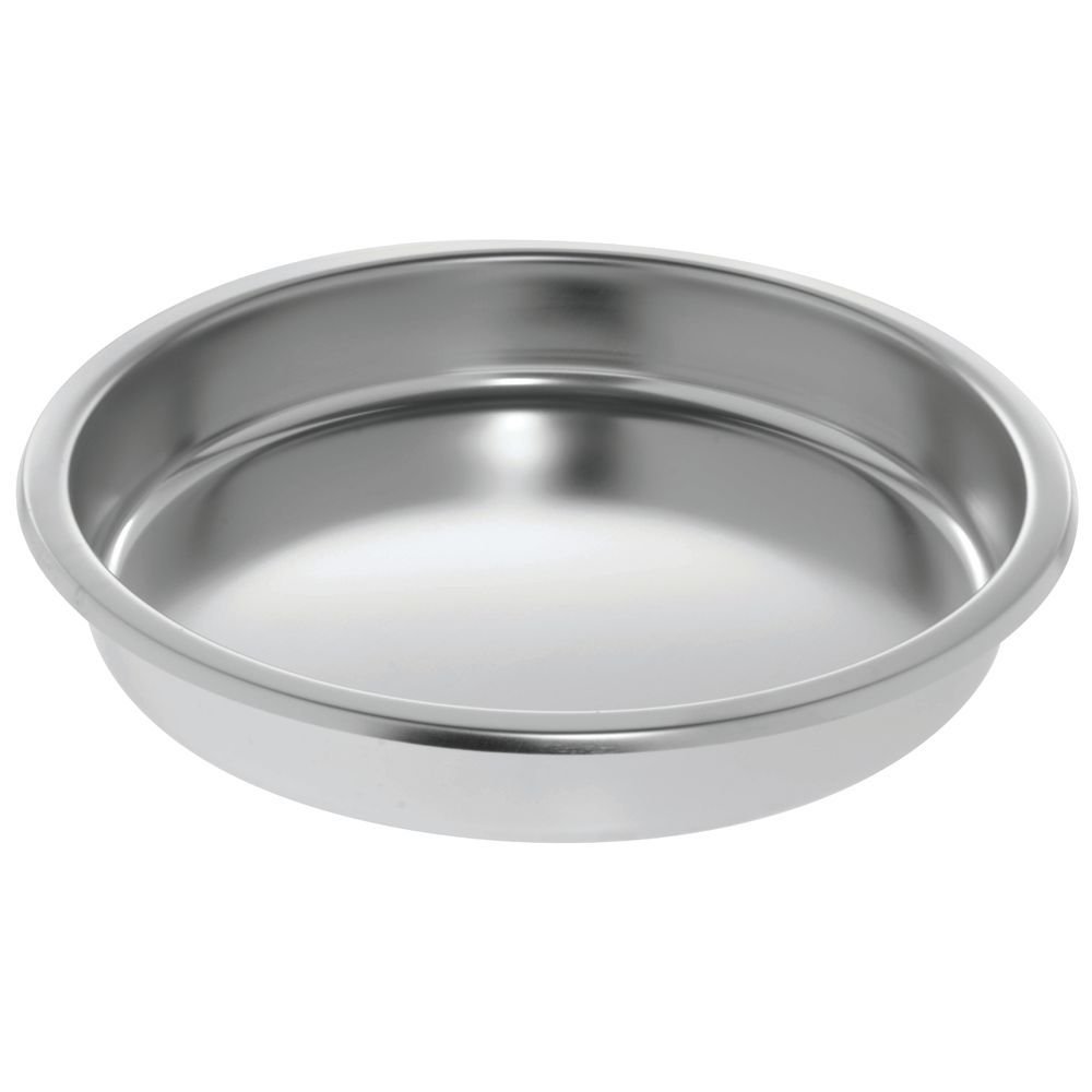 Chafer Chafing Dish Food Pan 6 1/3 Quart Round Stainless Steel by HUBERT – 6.3 Quarts, 6.33 quarts, Stainless Steel, Silver, Model YH731-FP