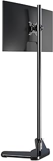 Single Monitor Mount, Extra Long Monitor Stand, 47 inch Pole Black Stand, Monitor Desk Mount, Single Desk Mount Stand, Computer Screen Mount, VESA Computer Desk Mount, Single Monitor Arm Stand