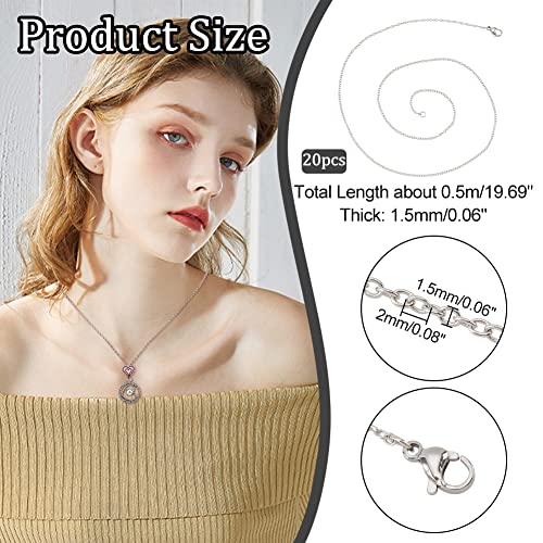 NBEADS 20 Fili Collane Catena per Gioielli in 304