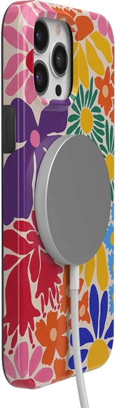 Casely iPhone 13 Pro Case | Flower Patch | Multi-Color Floral | Compatible with MagSafe | Classic Ultra Slim Design - Image 4