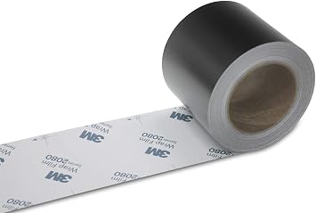 Black Out Chrome Delete 3M Black 2080 Vinyl Wrap 2in 4in Film Window Door Trim 4in x 75FT, Satin Black