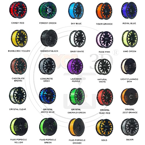 Image of WOL3D 1kg 2025 PLA PRO+ 3D Printing Filament - Improved Formula for Enhanced Strength (Blue + Orange + Black), Eco-Friendly, Compatible with Most FDM 3D Printers, Made in India.