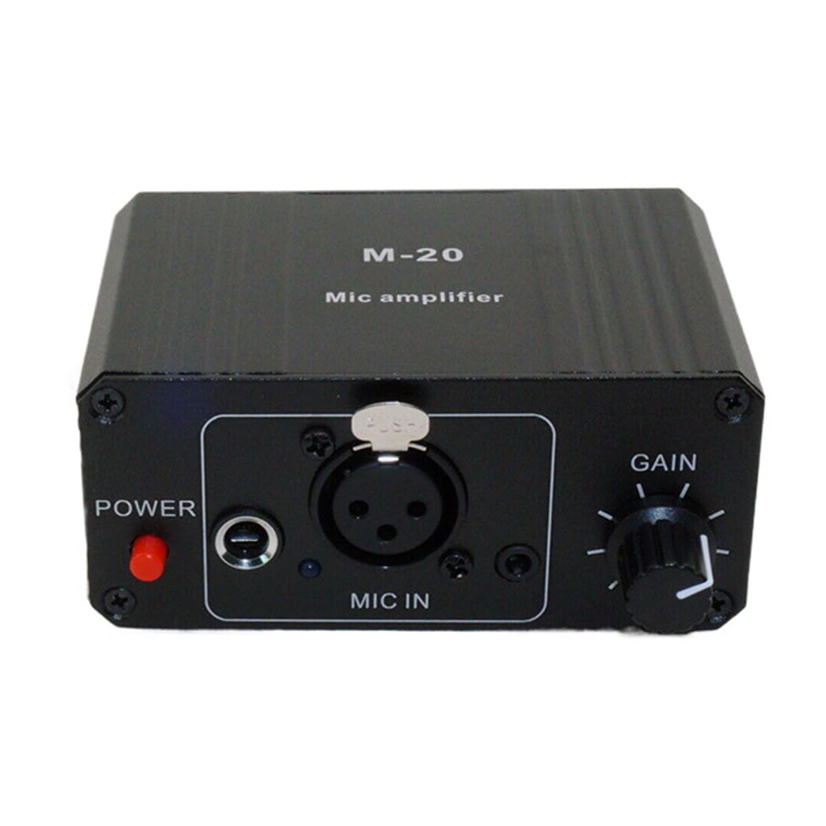 Préampli Micro, Amplificateur Micro À Gain Élevé 48 V Avec Alimentation Fantôme Et Sortie XLR