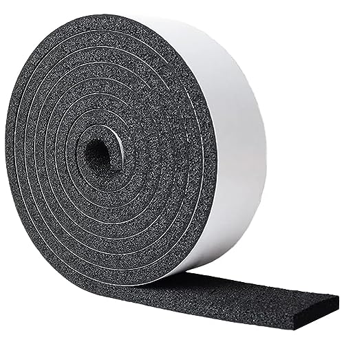 Image of DOBTIM Pipe Insulation Foam Wrap Tape, Self Adhesive with High Resilience for Pipe Insulation Wrap 13 Ft x 3 Inch Wide x 1 /2 Inch Thick