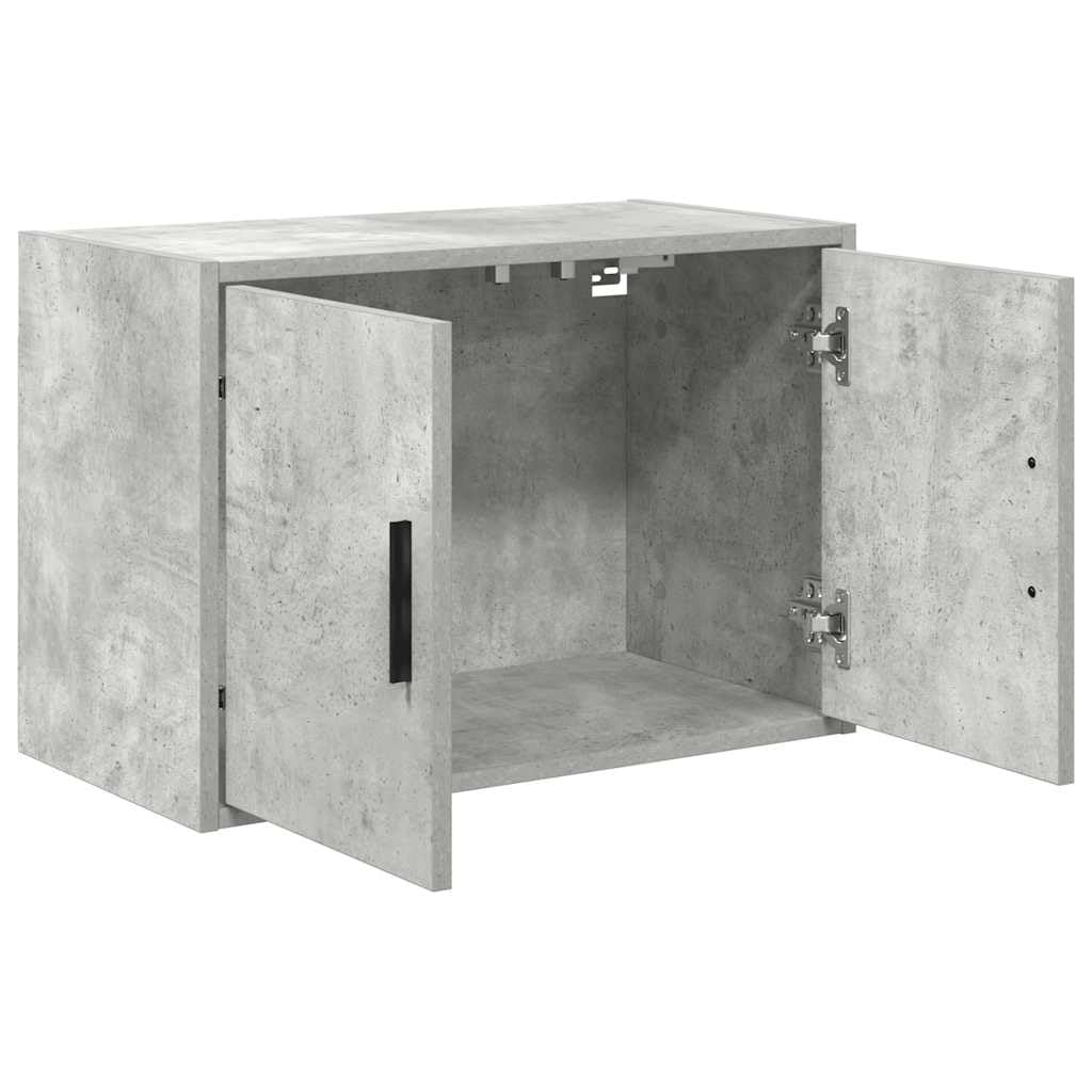 vidaXL Pensili per Garage 2 pz Grigio Cemento in Legno Multistrato