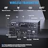 Phenyx Pro Wireless in Ear Monitor System PTM-11-4B Bundle with 6Ft TRS Snake Cable PCBL-QR4IN1-6
